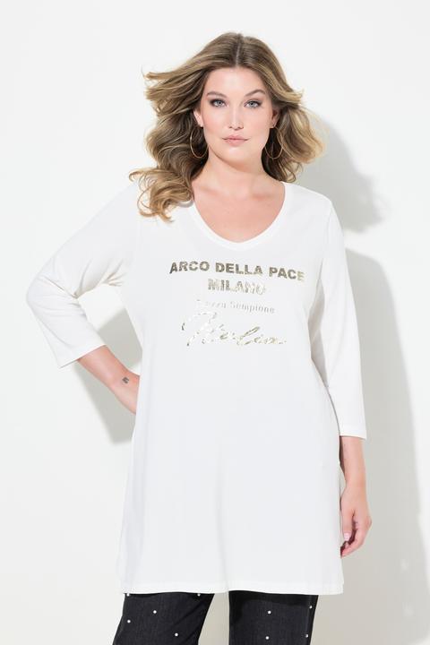 Produktbild Miamoda T-Shirt, Metallic-Statement, 3/4-Ärmel (42)