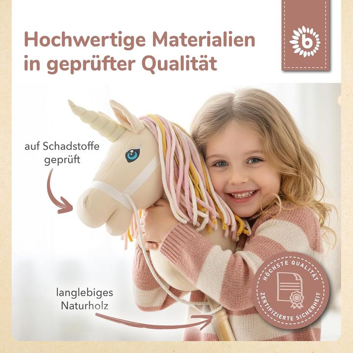 Image du produit Bieco Steckenpferd Kinder Einhorn Aurora