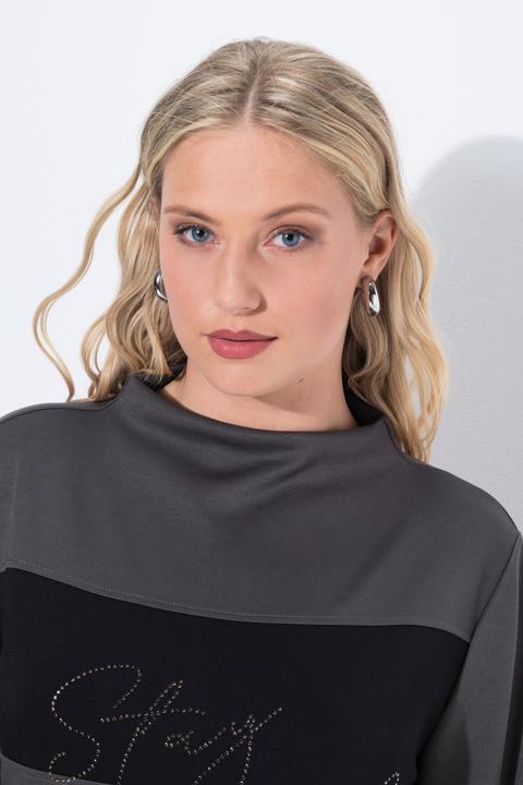 Produktbild Ulla Popken Sweatshirt, Oversized, Stehkragen, Langarm, Modalmix (58)
