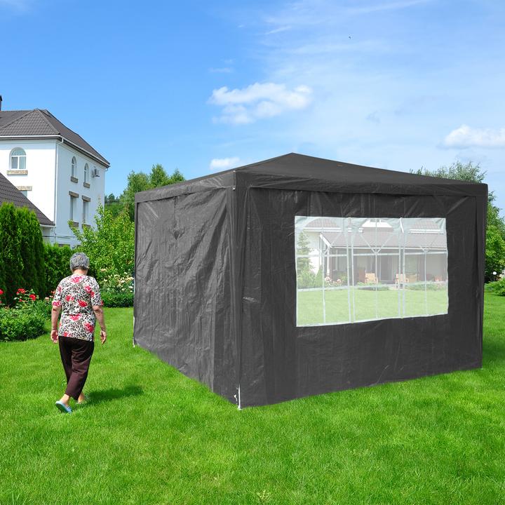 Actual product image Relaxdays Gazebo panels (300 cm, 300 cm)