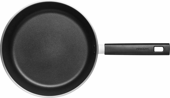 Actual product image Fiskars Frying pan, Ø 28 cm, Suitable for all hobs, Stainless steel/plastic, Scratch-resistant, H (28 cm, Frying pan, Stainless steel)