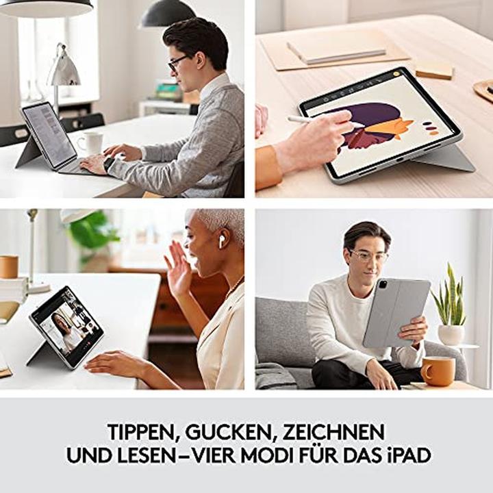 Immagine prodotto Logitech Combo Touch (DE, iPad Pro 12.9 2021 (5a generazione))