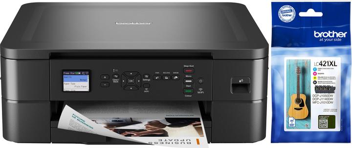 Actual product image Brother Product set 1 x DCP-J1050DW printer + 1 x LC-421 XL Value Pack ink (Ink, Colour)