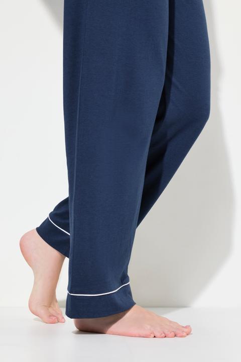 Produktbild Ulla Popken Pyjama, Zweiteiler, Zierpaspeln, V-Ausschnitt, Langarm (46, 48)