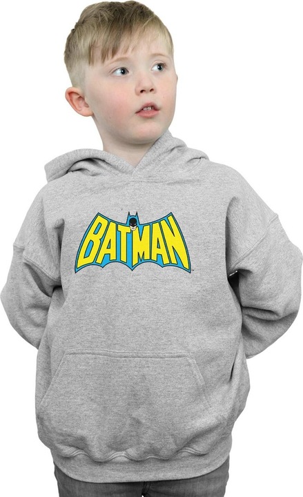 Immagine prodotto Batman Retro Logo Felpa con Cappuccio Ragazzi (152, 158)