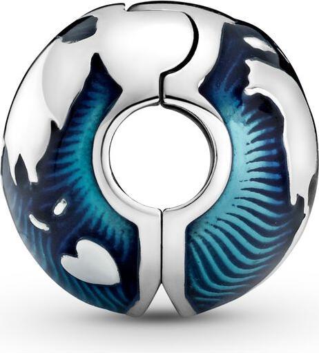 Image du produit Pandora Globe Clip Charm (Argent 925, Émail)