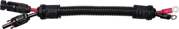 Image du produit Tru Components Solarstecker auf M6-Ringkabelschuh Kabellänge 250 mm TC-12195640 Schwarz, Rot T