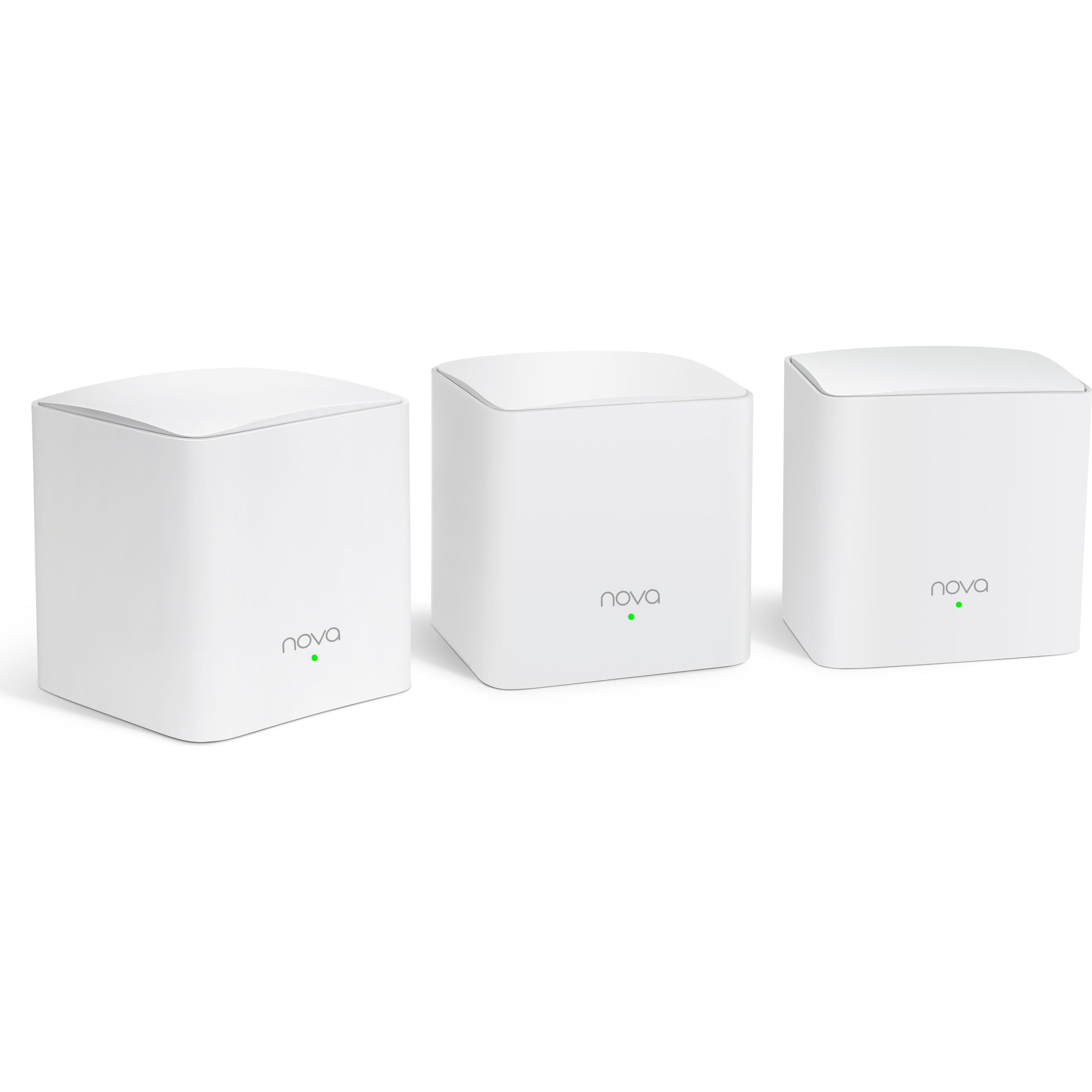 Tenda WL-Router nova MW5C-3 Home Mesh WiFi System 3x Geräte, Router, Weiss