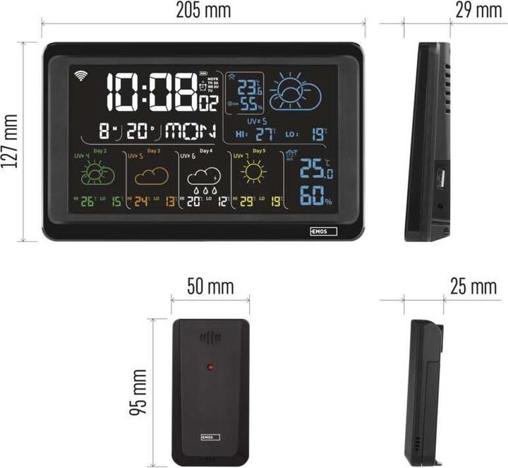 Produktbild Emos GoSmart Drahtlose Wetterstation E8610 mit WiFi