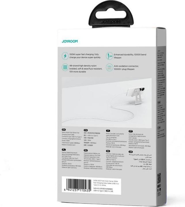 Produktbild Joyroom USB A — USB C (1 m, USB 2.0, 100 W)