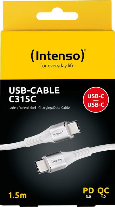 Actual product image Intenso USB C — USB C (1.50 m, USB 2.0, 60 W)