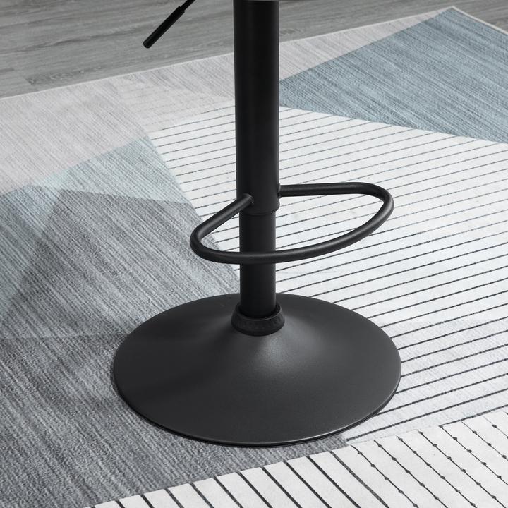 Produktbild Homcom Barhocker Polyester, Stahl Dunkelgrau