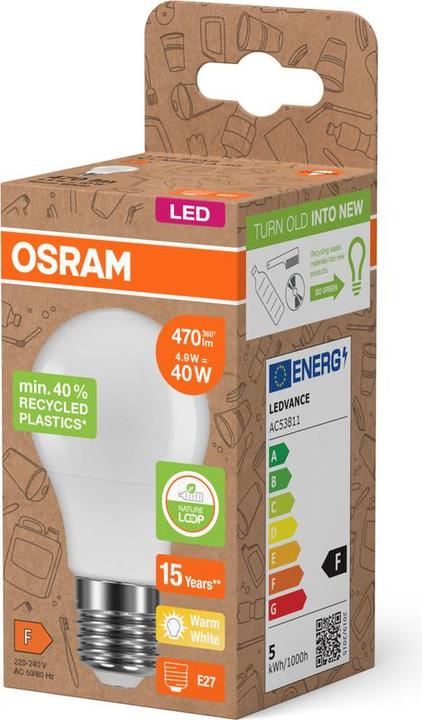 Produktbild Osram LED Pcr Lamps (E27, 4.90 W, 470 lm, 1 x, F)