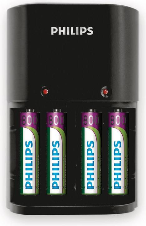 Produktbild Philips MultiLife Battery charger SCB1450NB/12 (4 Stk., AA, AAA, 800 mAh, Ladegerät inkl. Akku)