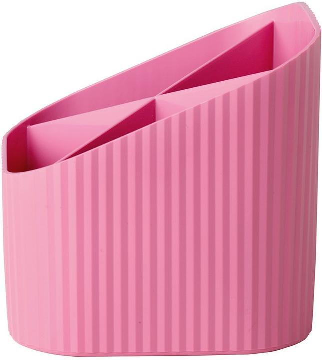 Produktbild Han Stifteköcher Re-X-LOOP, rosa 4 Fächer, 100% recycelter Öko-Kunststoff