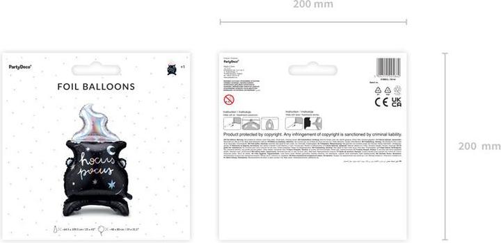 Actual product image Partydeco Aluminium balloon - Chauderon (1 x)