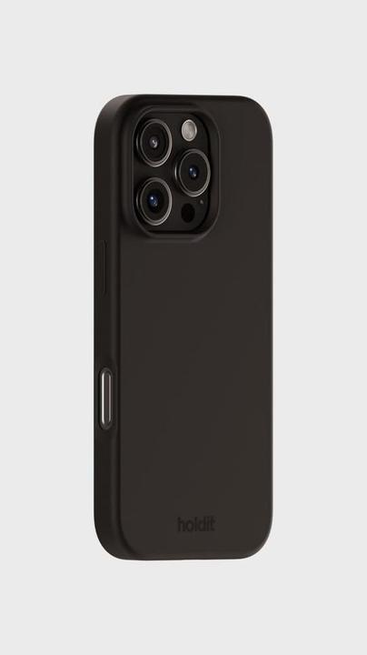 Produktbild Holdit Silikonhülle iPhone 16 ProMax Schwarz (Apple iPhone 16 Pro Max)