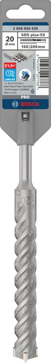 Actual product image Bosch Zubehör PRO SDS plus-5X hammer drill bit, 20 x 150 x 200 mm (up to 20 millimetres)