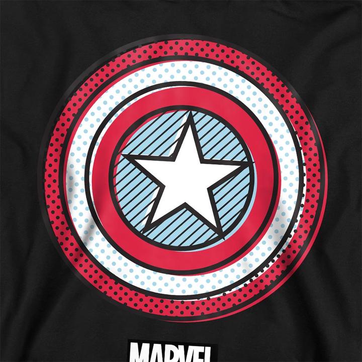 Produktbild Captain America Ziptone Kapuzenpullover Zum Überziehen meliert (116)