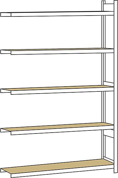 Produktbild Schulte Lagertechnik Anbauregal WS 2000 mit Spanplatten