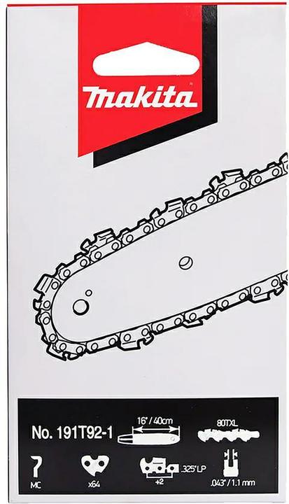 Produktbild Makita 191T92-1 Sägekette 40cm 1.1mm 64T (Kettensäge, Sägekette)