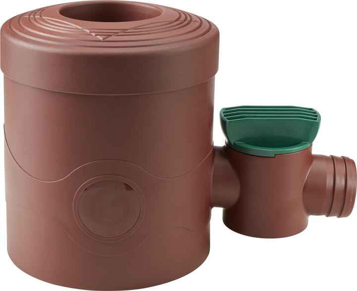 Garantia Rainwater collector DN 68-100 with tap brown incl. filter insert