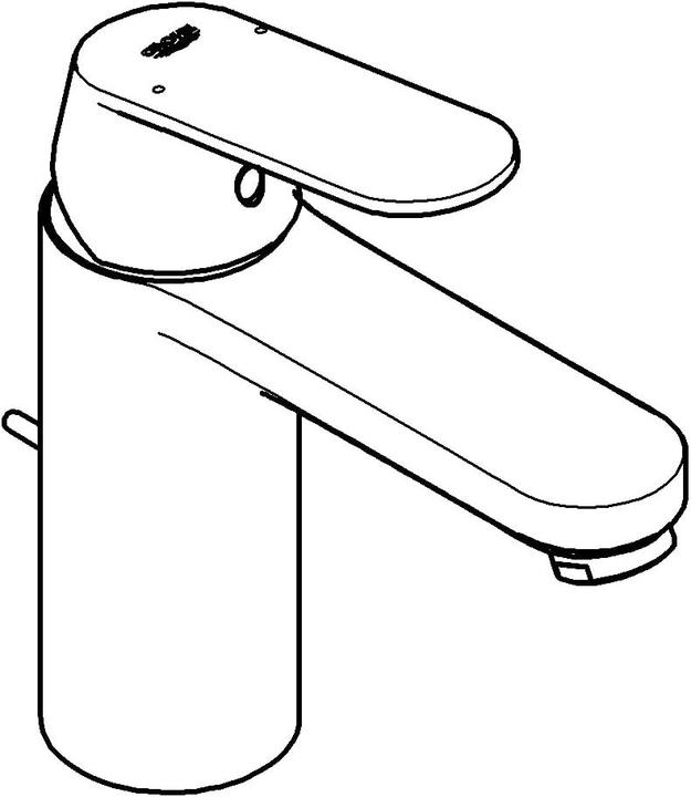 Produktbild Grohe Eurosmart Cosmopolitan Waschtischmischer M-Size (schwarz matt)