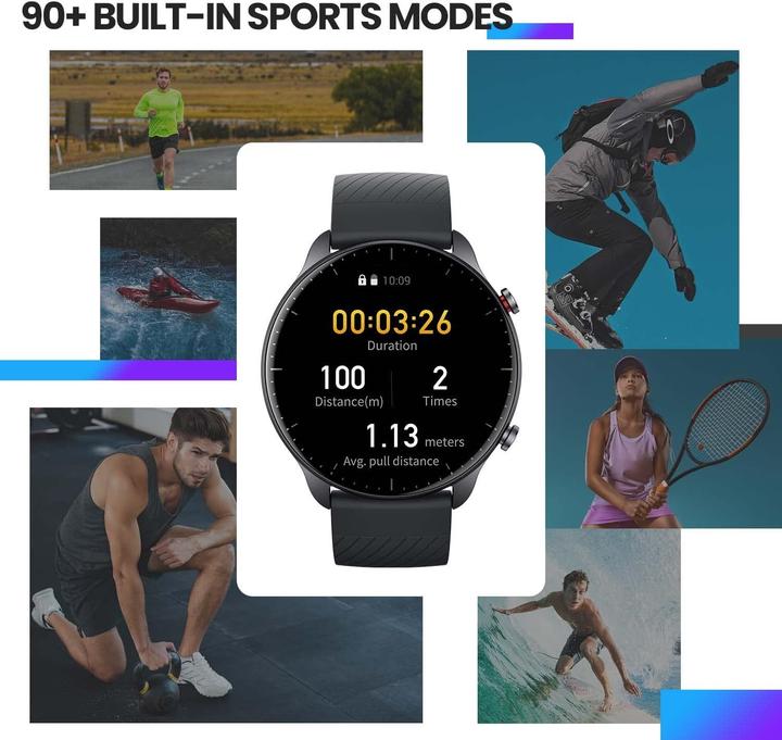 Image du produit Amazfit Montre intelligente GTR 2 - Thunder Black (46 mm)