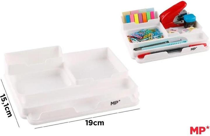 Produktbild Main paper Schreibtisch-Organizer-Tablett weiss