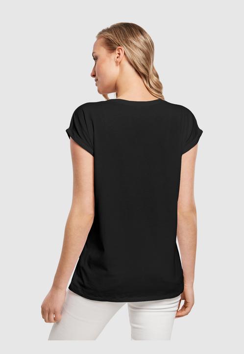 Produktbild Merchcode Ladies Peace - Scribble Hand Heart Black Extended Shoulder Tee - 161397 (S)