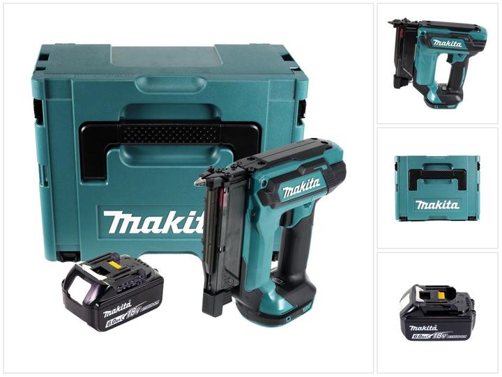 Actual product image Makita DPT 353 G1J Battery pin tacker 18 V + 1x battery 6.0 Ah + Makpac - without charger