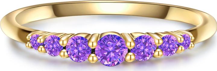 Produktbild Glanzstücke München Damen Sterling Silber Amethyst gelbgold - 28683 (50, 925 Silber)