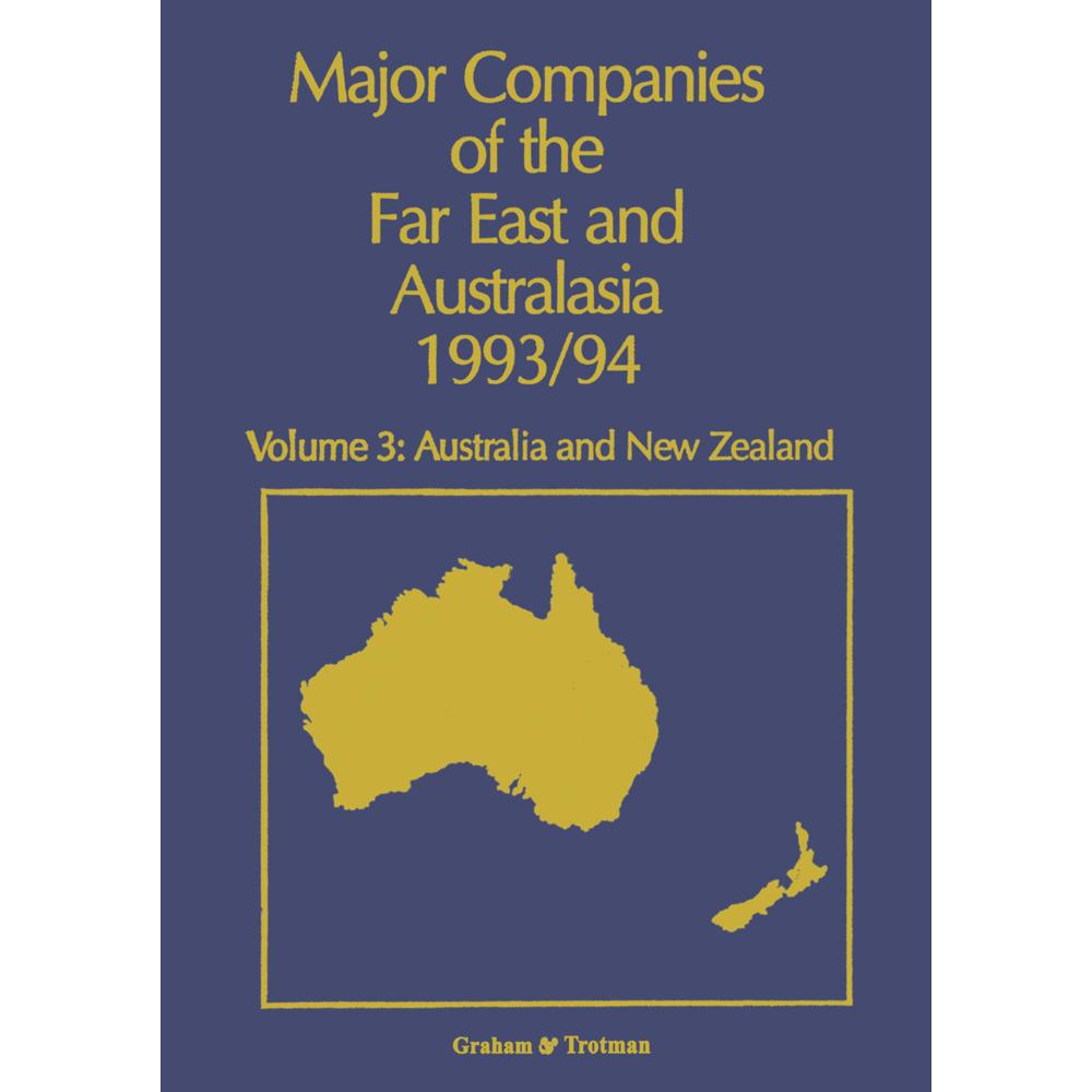 Major Companies of The Far East and Australasia 1993/94, Fachbücher