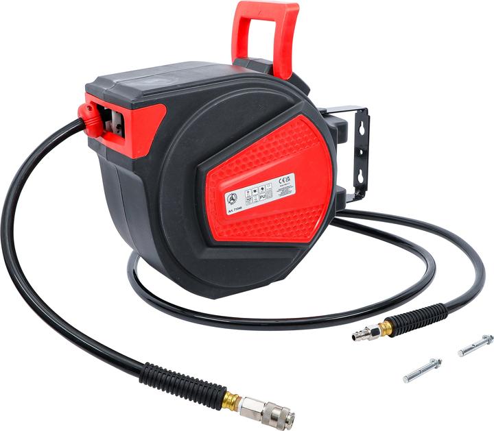 Actual product image BGS Retractable Air Hose Reel Automatic 12 m + 2 m