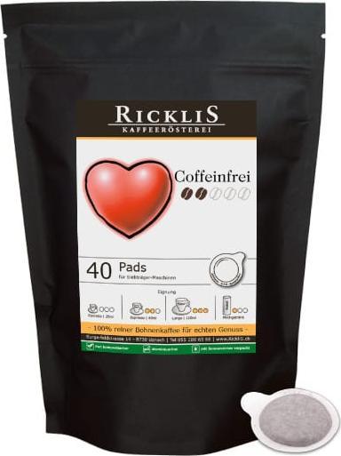 Actual product image RickliS Kaffeerösterei Decaffeinated (40 x Port.)