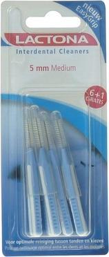 Actual product image Lactona Brushes Easygrip M 5.0 Mm - Toothbrush - 6 Pieces (Medium, 6 x)