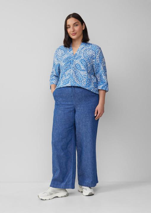 Actual product image S.Oliver Bluse Strukturierte Tunikabluse mit 3/4-Ärmeln (48)