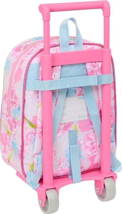 Immagine prodotto Barbie Schulrucksack Mit Rädern Painterly Rosa Himmelsblau 22 X 27 X 10 Cm