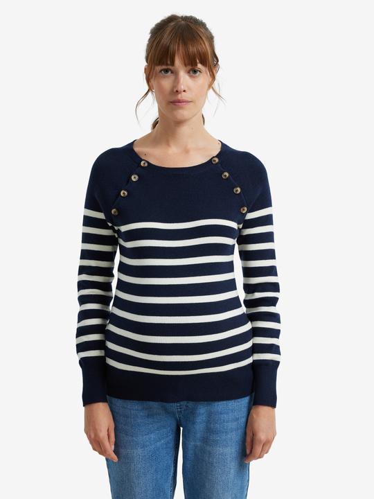 Produktbild Vertbaudet Streifenpullover für Schwangerschaft und Stillzeit mit Knöpfen