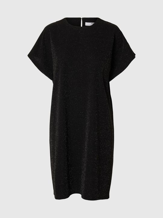 Image du produit Selected Glitzerndes Metallic Midikleid (S)