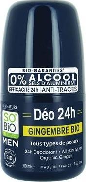 Actual product image So’Bio étic So Bio Etic For Men Deodorant Roller Ginger (Roll-on)