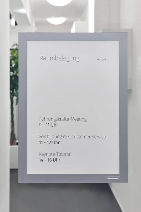 Immagine prodotto Magnetoplan Cornice informativa magnetofix, DIN A4, grigio