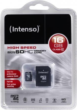 Produktbild Intenso microSD Class 10 (16 GB, microSDHC, U1)