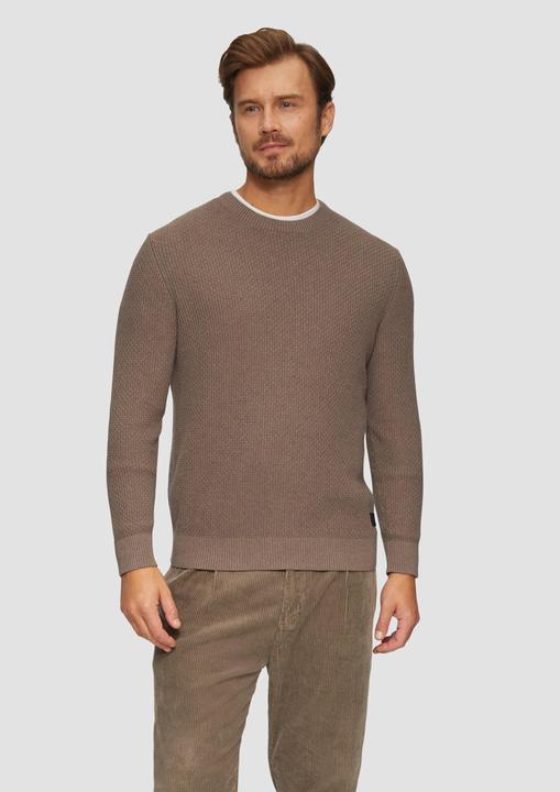 Produktbild S.Oliver Strickpullover Strickpullover mit Musterstruktur (XL)