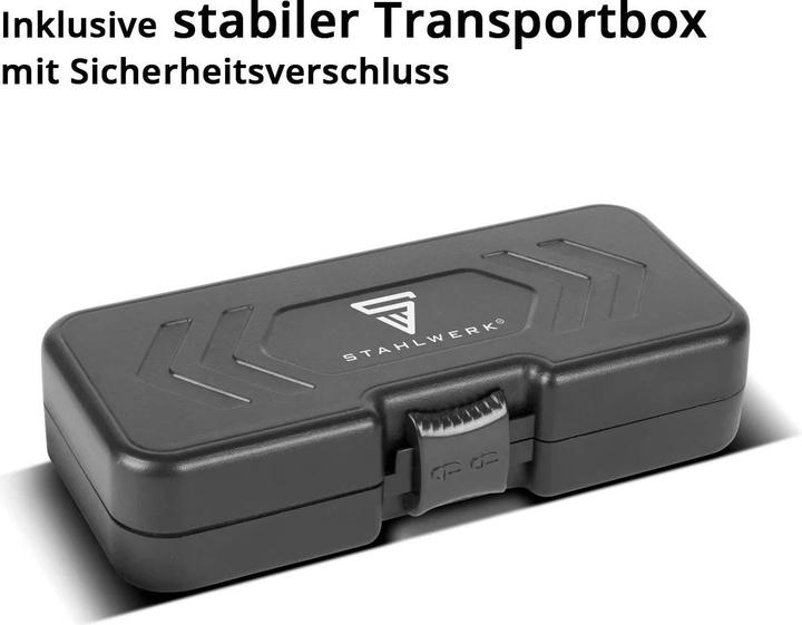 Actual product image Stahlwerk SDS-Plus drill bit set 8-piece, 5-12 mm with box Ideal for stone concrete (8 millimetres, 6 millimetres, 12 millimetres, 5 millimetres, 10 millimetres)