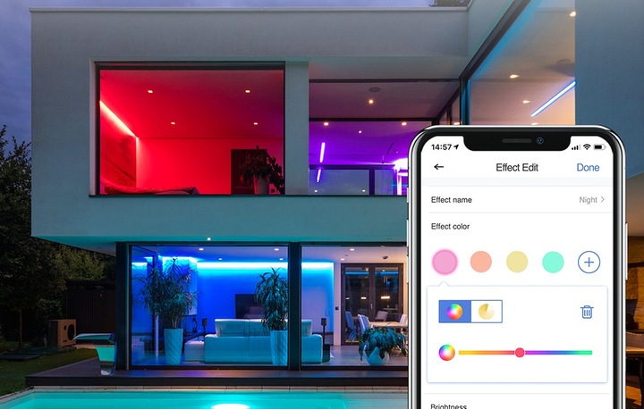 Actual product image Meross LED strips (Multicoloured, 0.20 cm, Indoor)