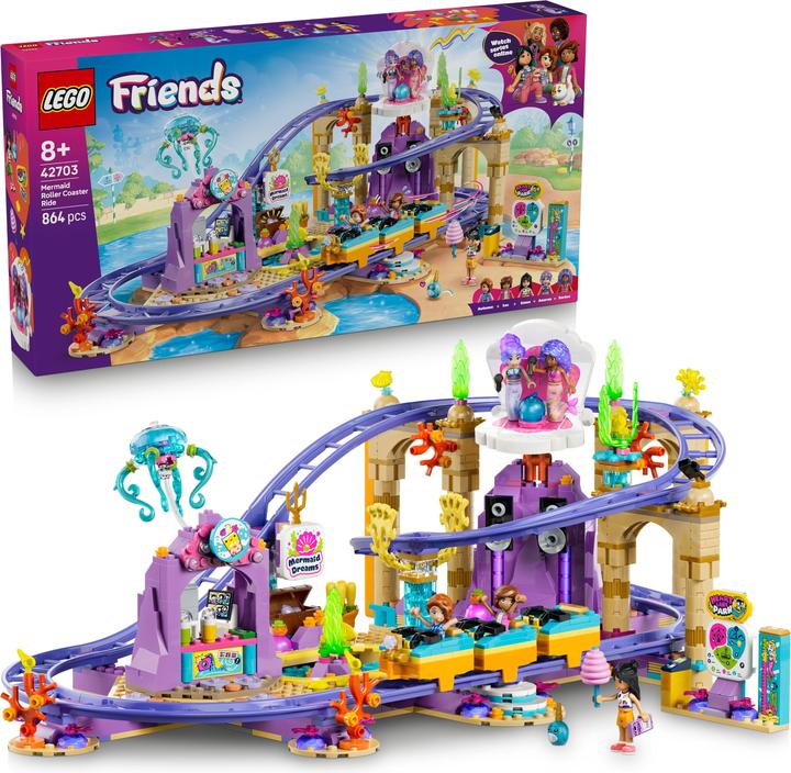 LEGO Mermaid rollercoaster (42703, LEGO Friends)