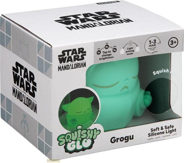 Actual product image Paladone Products Star Wars The Mandalorian Squishy Glo Silikon-Leuchte Grogu 15 cm