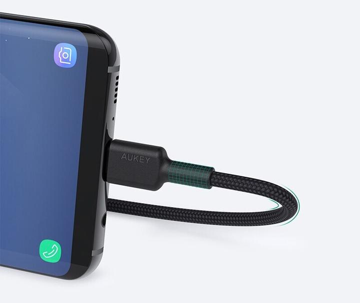 Produktbild Aukey Braided Nylone USB 2.0 to USB-C Cable 0.9m (0.90 m, USB 3.2 Gen 1)
