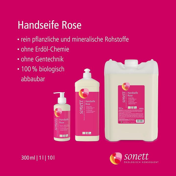 Actual product image Sonett Hand Soap Rose Bidon 10 lt (Liquid soap, 10000 ml)